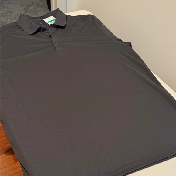 NWT Nike Dri Fit Micro Pique Tall Man Dark Gray Polo Golf Shirt Size XL-Tall - Picture 6 of 11
